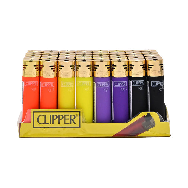 40 Clipper CK11RH Classic Electronic Refillable Soft Touch 2 Lighters - CK2C001UK - Tonic Vault Ltd