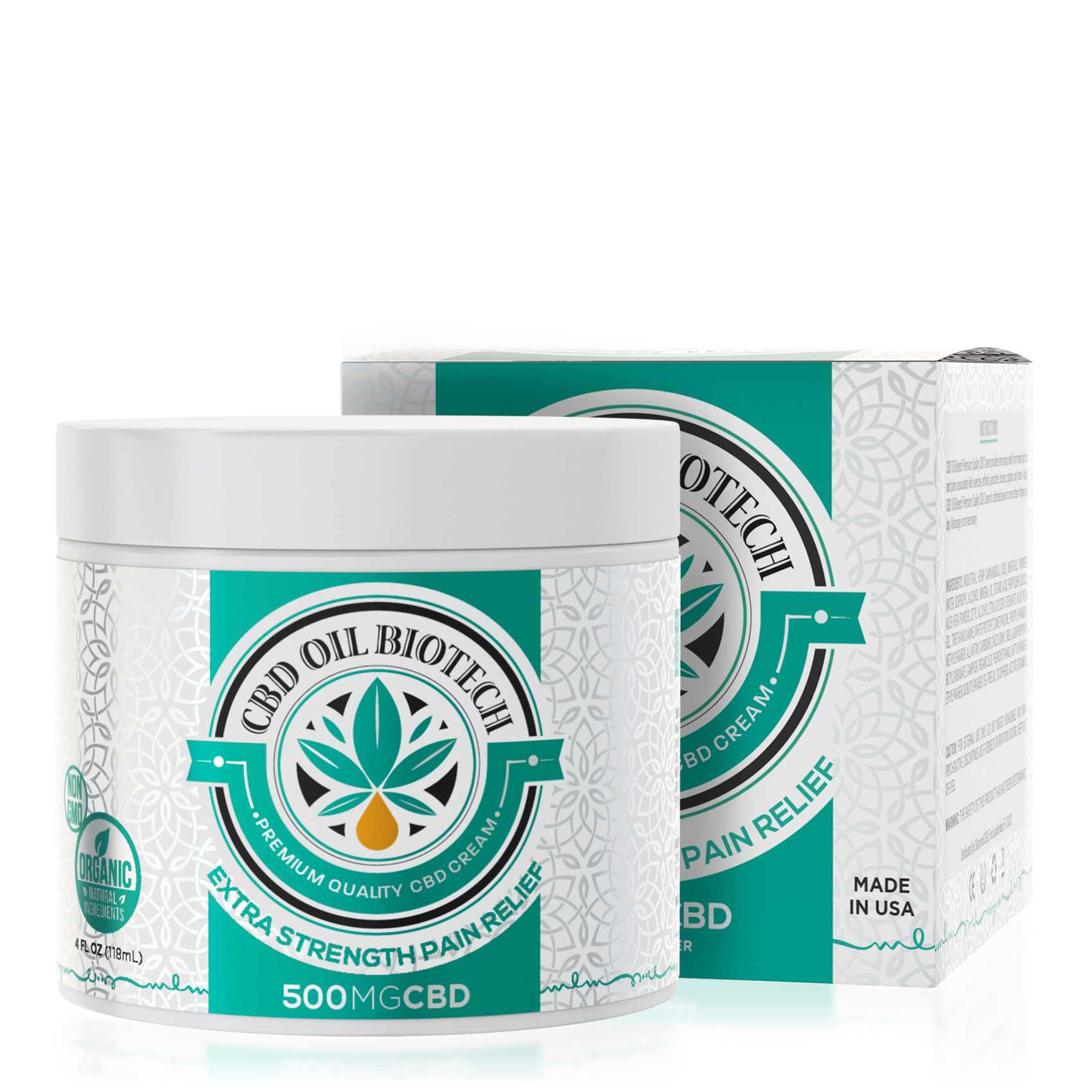 500mg CBD Oil Biotech Pain Creams - Buy 4 CBD Creams $29.99/Jar BEST VALUE - Diamond CBD