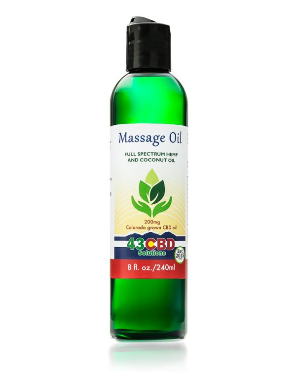 CBD Hemp Massage Oil - 43 CBD Solutions