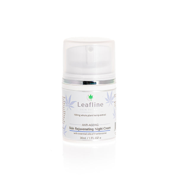 CBD Leafline 100mg CBD Skin Rejuvenating Night Cream 30ml - Tonic Vault Ltd