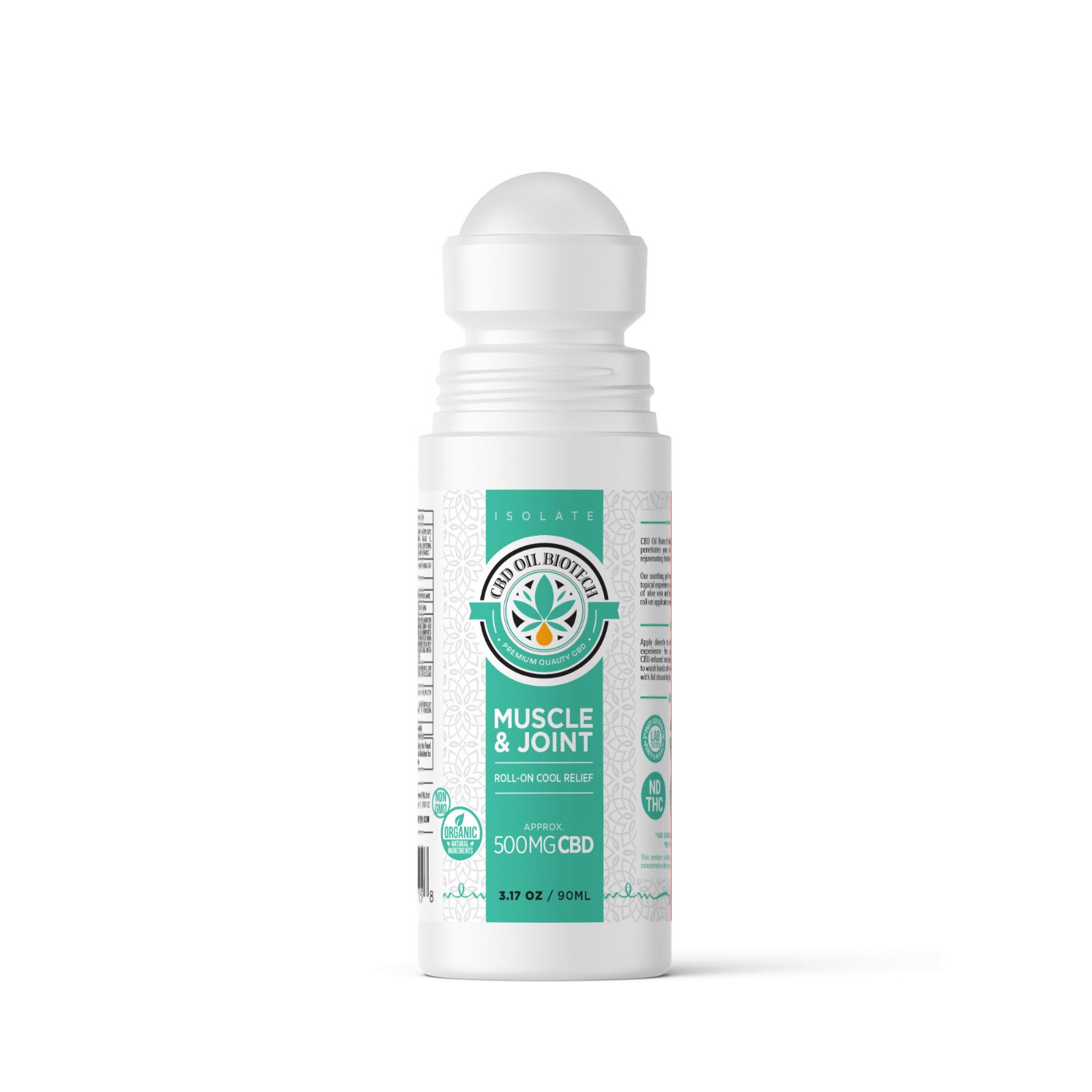 CBD Oil Biotech Muscle and Joint Roll-On Cool Relief - 500mg - Diamond CBD