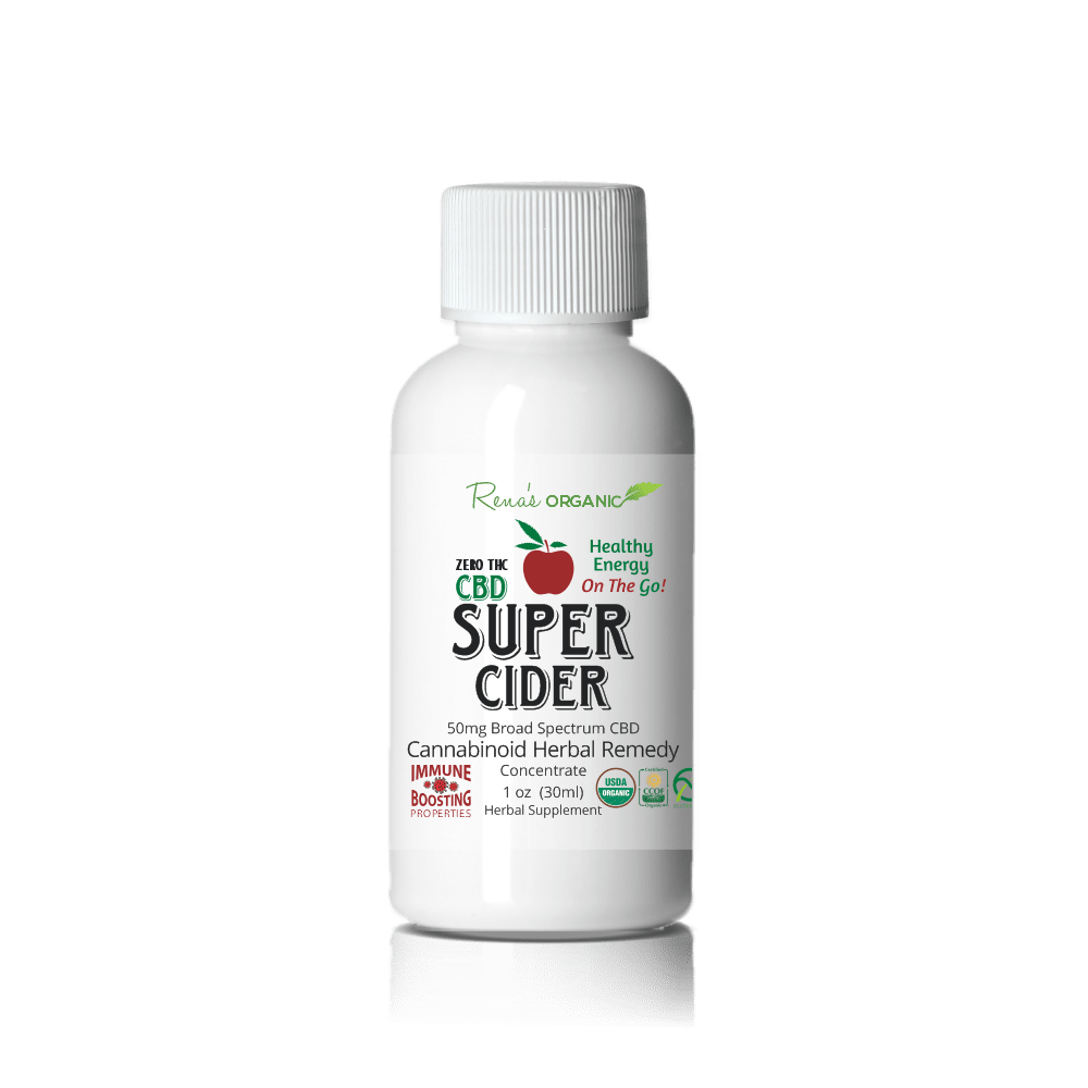 CBD Super Cider Shot 1oz Broad Spectrum - Rena's Organic