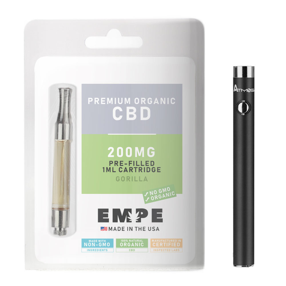 Cbd Cartridge Premium Organic - Gorilla Og + Free Battery - EMPE USA - CBD OIL