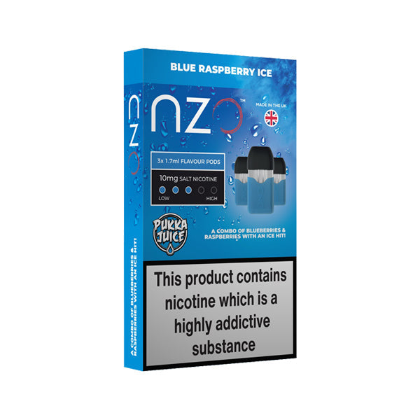 NZO 20mg Pukka Juice Salt Cartridges with Red Liquids Nic Salt (50VG/50PG) - Tonic Vault Ltd
