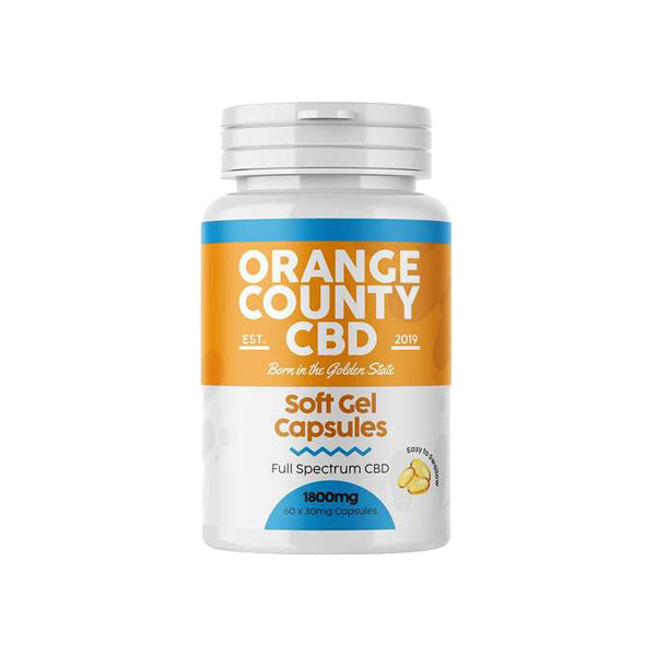 Orange County 1800mg Full Spectrum CBD Capsules - 60 Caps - Tonic Vault Ltd