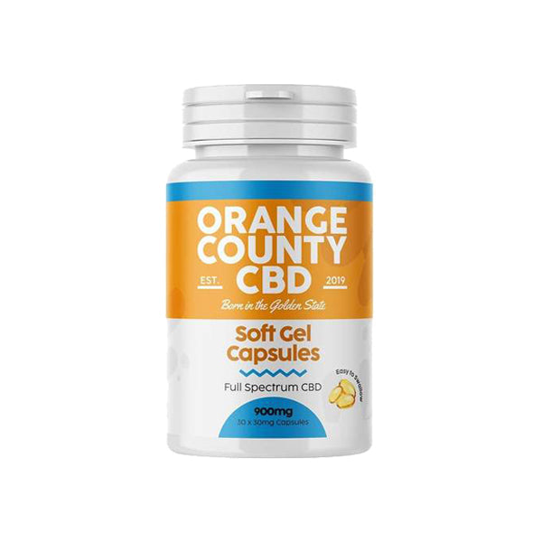 Orange County 900mg Full Spectrum CBD Capsules - 30 Caps - Tonic Vault Ltd