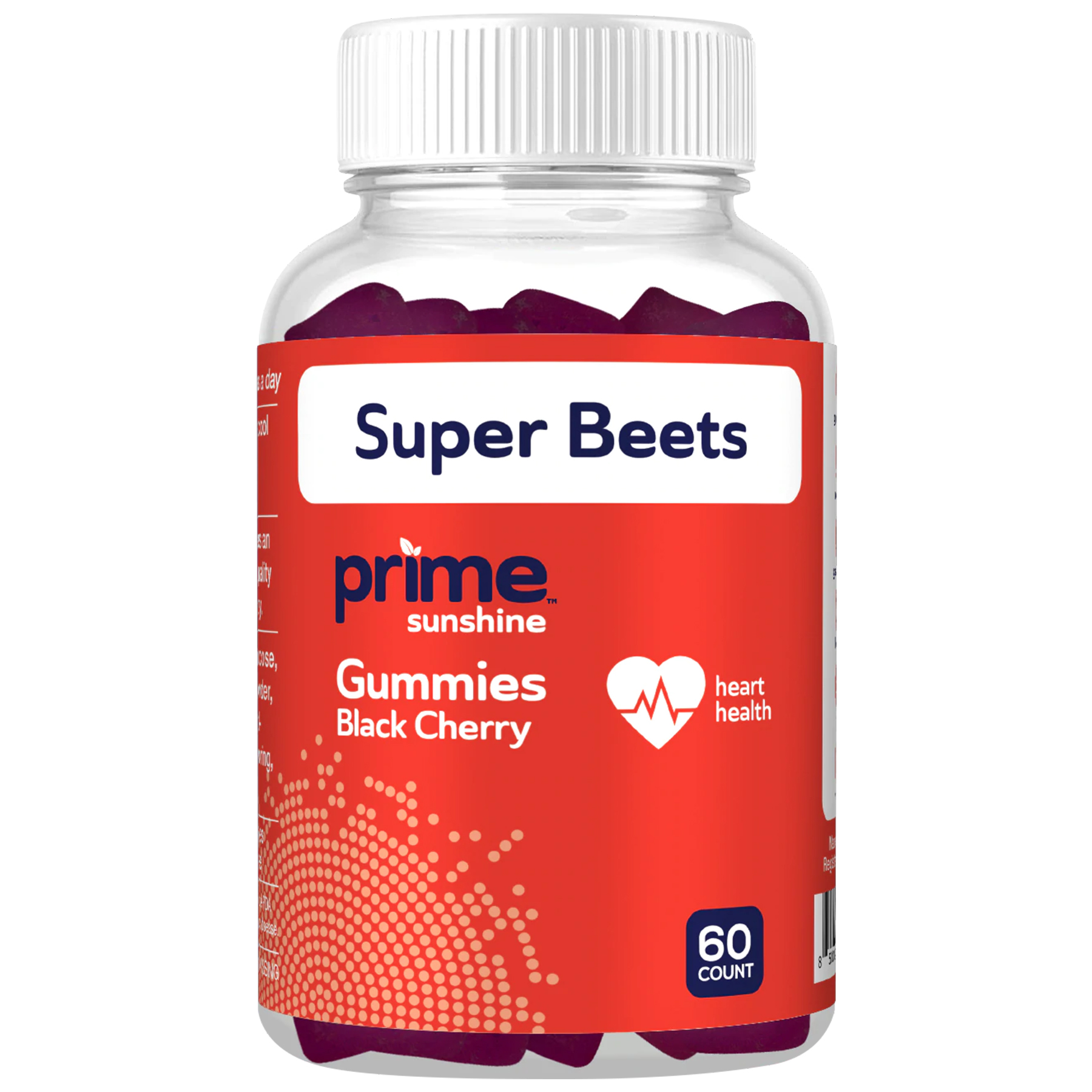 SUPER BEETS BLACK CHERRY GUMMIES - Prime Sunshine CBD