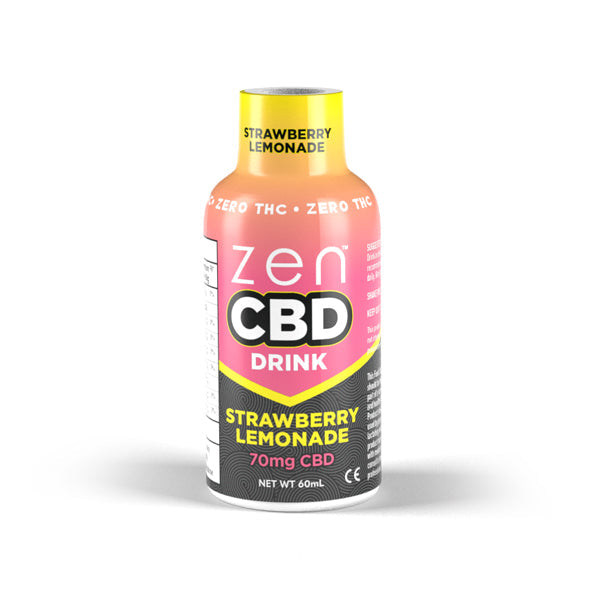 Zen 70mg CBD Drink - Strawberry Lemonade - Tonic Vault Ltd