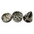 3 Parts Silver Metal Bullet Grinder by Tonic Vault Ltd